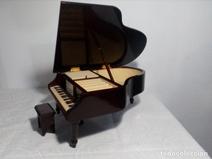 Joyeria: ANTIGUO JOYERO MUSICAL CON FORMA DE PIANO DE COLA (MARCA ASAHI) CAJA MÚSICA VINTAGE PIANISTA - Foto 12 - 149004702