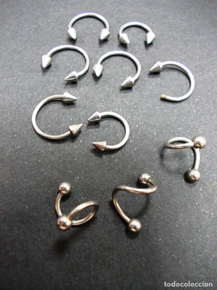 Joyeria: Lote de 10 piercing de acero - Foto 1