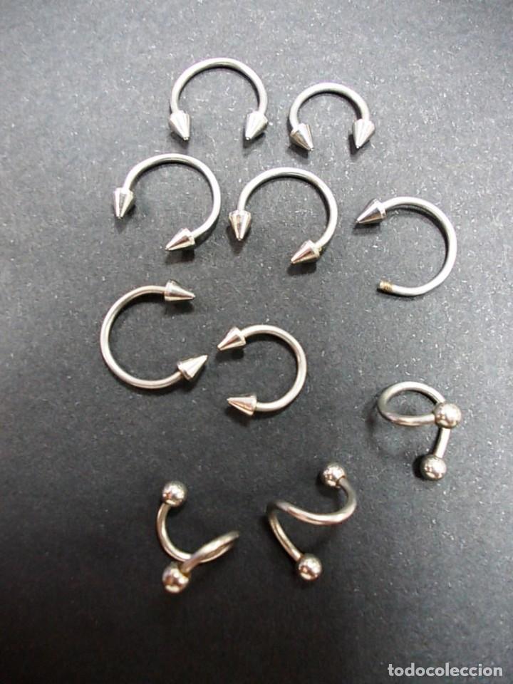 Joyeria: Lote de 10 piercing de acero - Foto 2