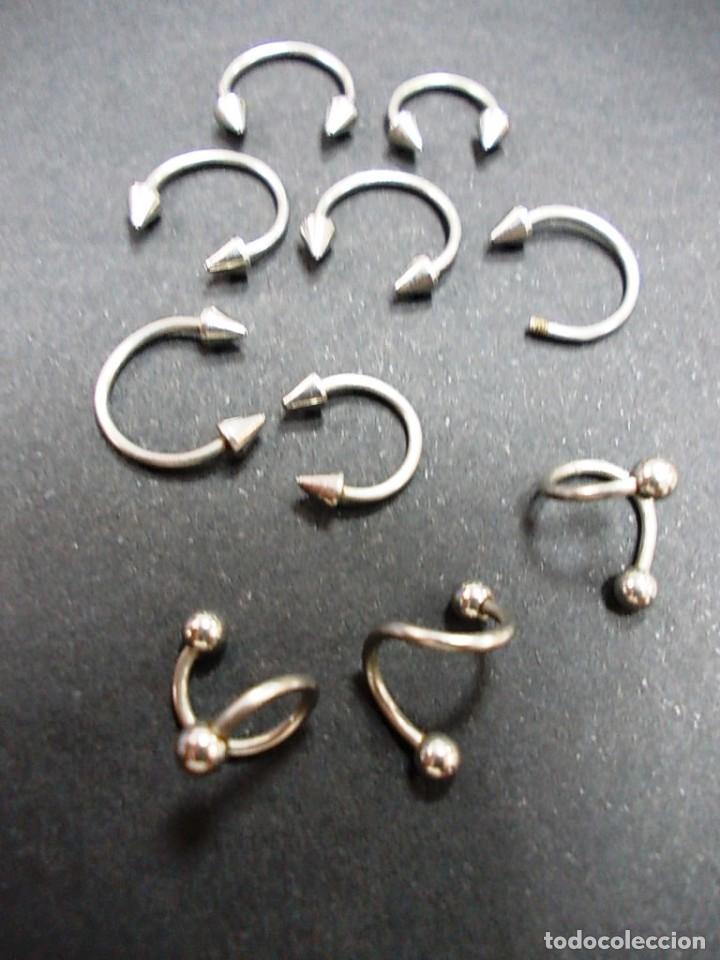 Joyeria: Lote de 10 piercing de acero - Foto 3