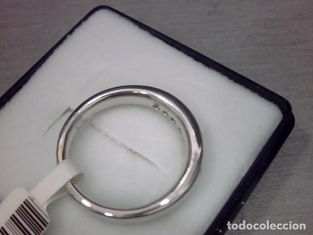 Joyeria: anillo oro blanco 18kl y diamantes - Foto 6