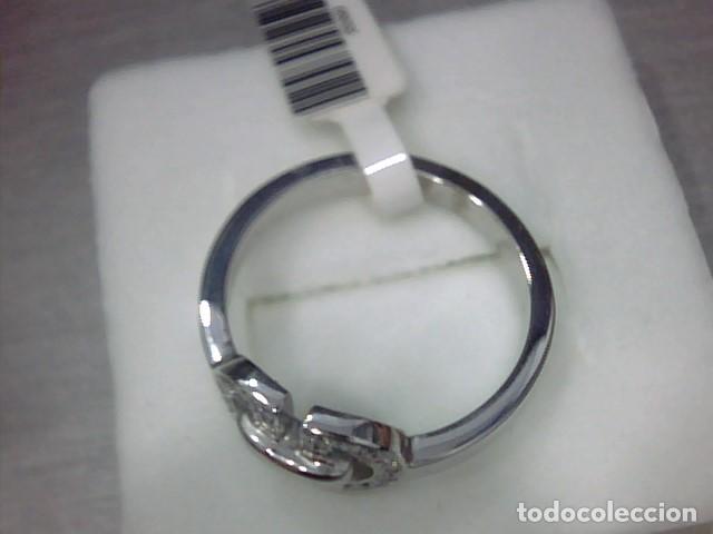 Joyeria: anillo oro blanco 18 kl y diamantes - Foto 5