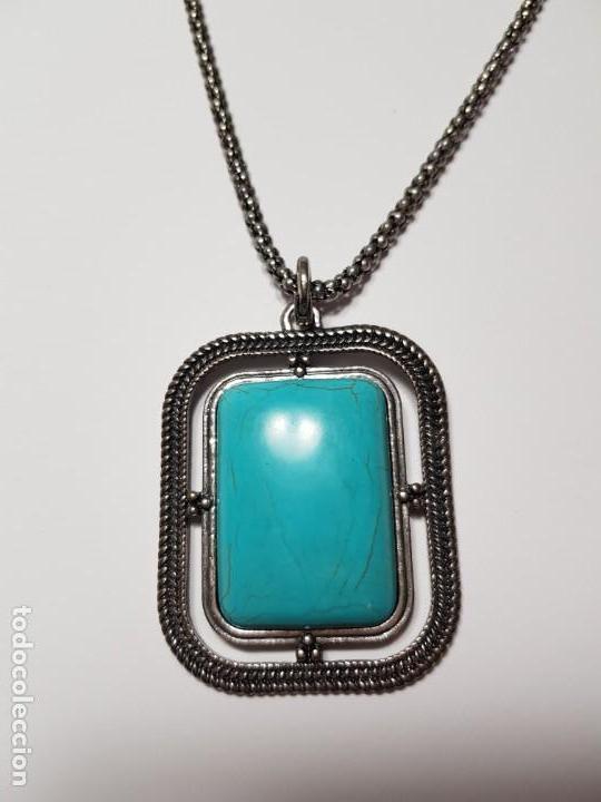 Joyeria: COLGANTE DE TURQUESA CON CADENA - Foto 1