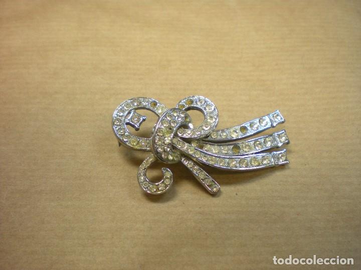 Joyeria: BROCHE DE ACERO Y PEDRERIA 5X3CM - Foto 1