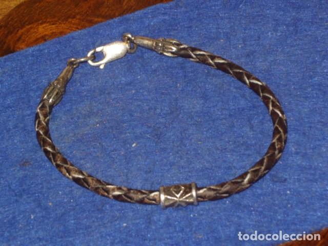 Joyeria: PULSERA DE PLATA Y CUERO.JOYERIA - Foto 5
