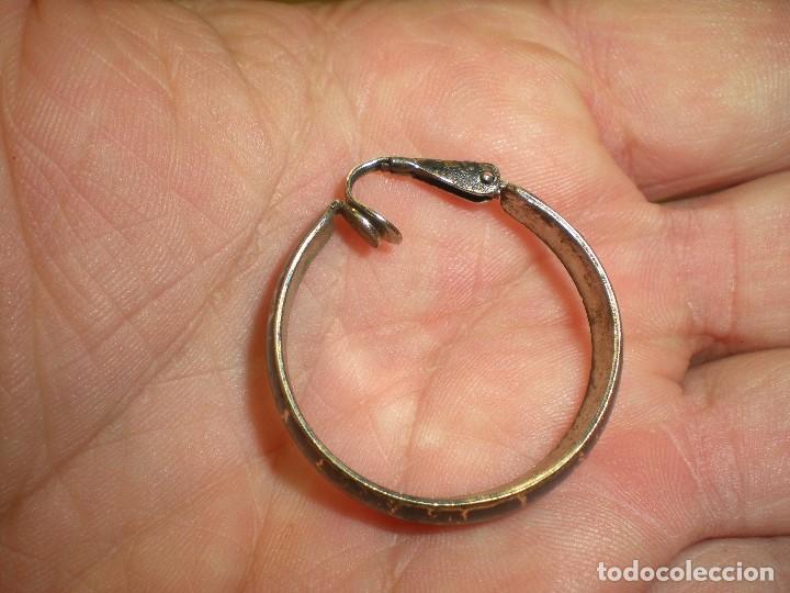 Joyeria: 1 pendiente circular con cierre presi&oacute;n d3cm - Foto 2