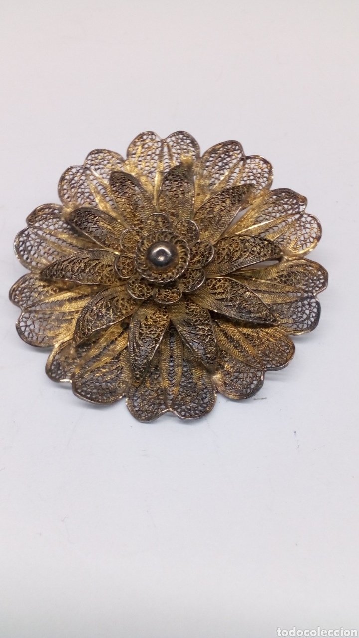Joyeria: Broche de plata filigrana flor/B99 - Foto 1