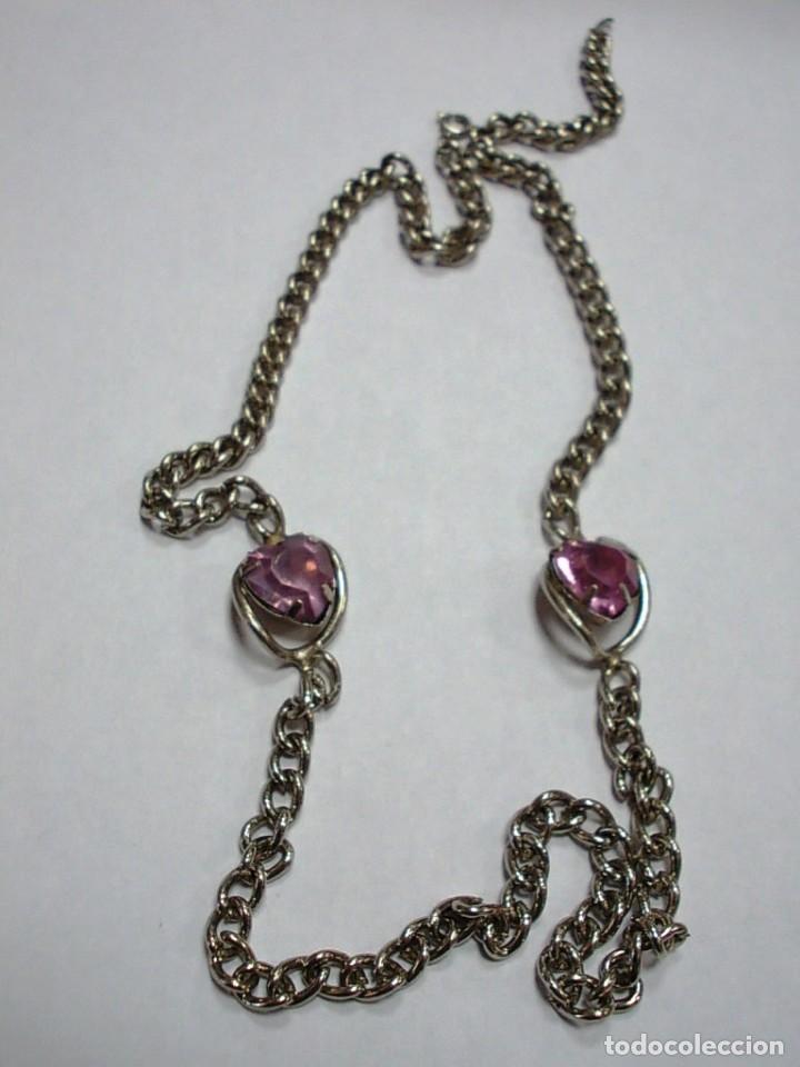 Joyeria: Collar acero con decoracion de corazon con pedreria - Foto 1