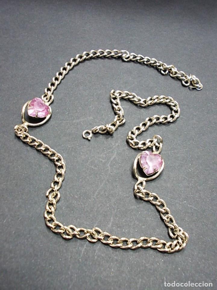 Joyeria: Collar acero con decoracion de corazon con pedreria - Foto 2