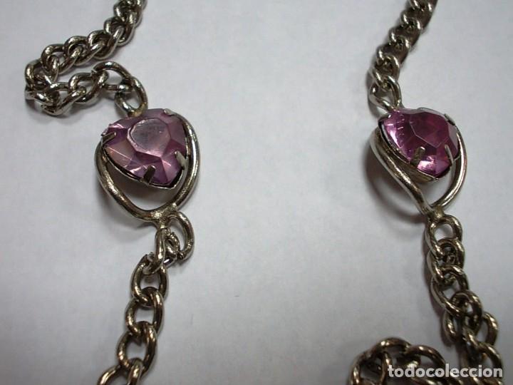 Joyeria: Collar acero con decoracion de corazon con pedreria - Foto 3