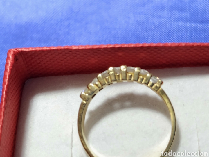 Joyeria: Sortija anillo oro 18 k. Con circonitas - Foto 2