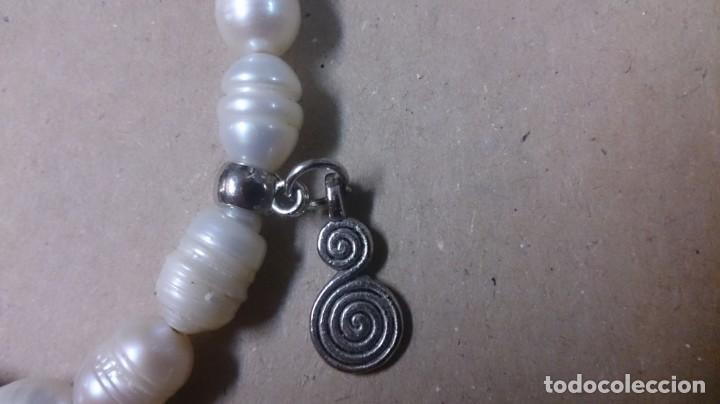 Joyeria: Pulsera perlas de R&iacute;o, cristal y diges - Foto 2