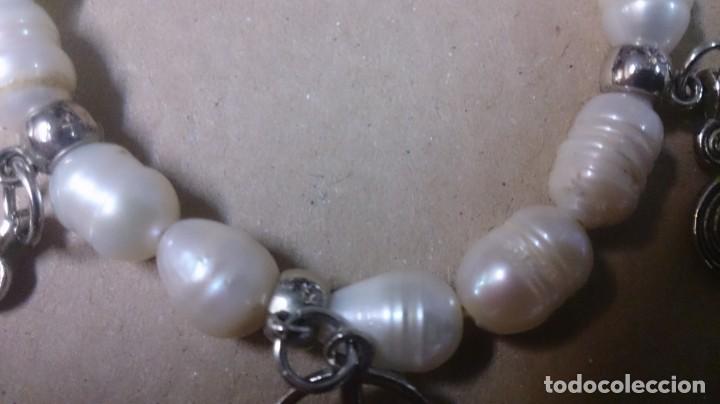 Joyeria: Pulsera perlas de R&iacute;o, cristal y diges - Foto 6