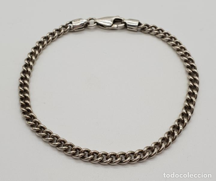 Joyeria: Pulsera antigua en plata de ley con contrastes . - Foto 1