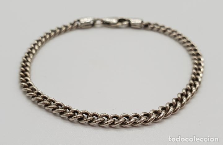 Joyeria: Pulsera antigua en plata de ley con contrastes . - Foto 3