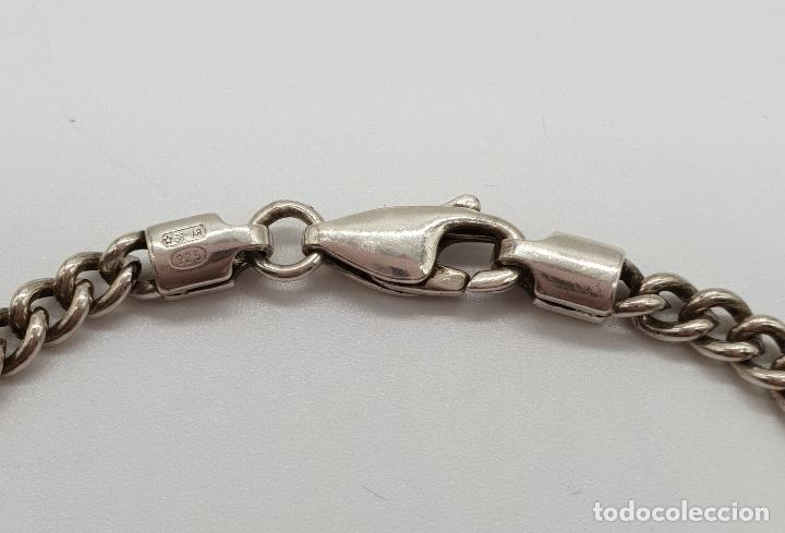 Joyeria: Pulsera antigua en plata de ley con contrastes . - Foto 5