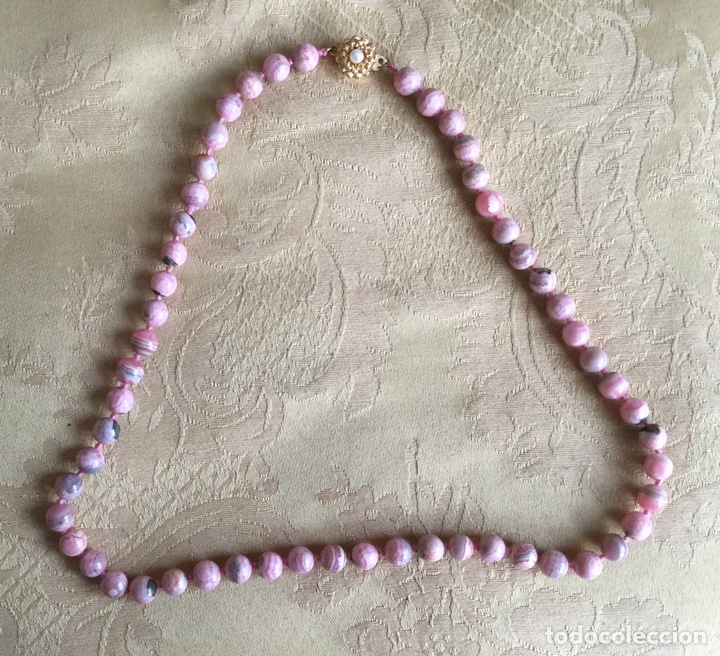 Joyeria: COLLAR VINTAGE JASPE ROSA - Foto 2