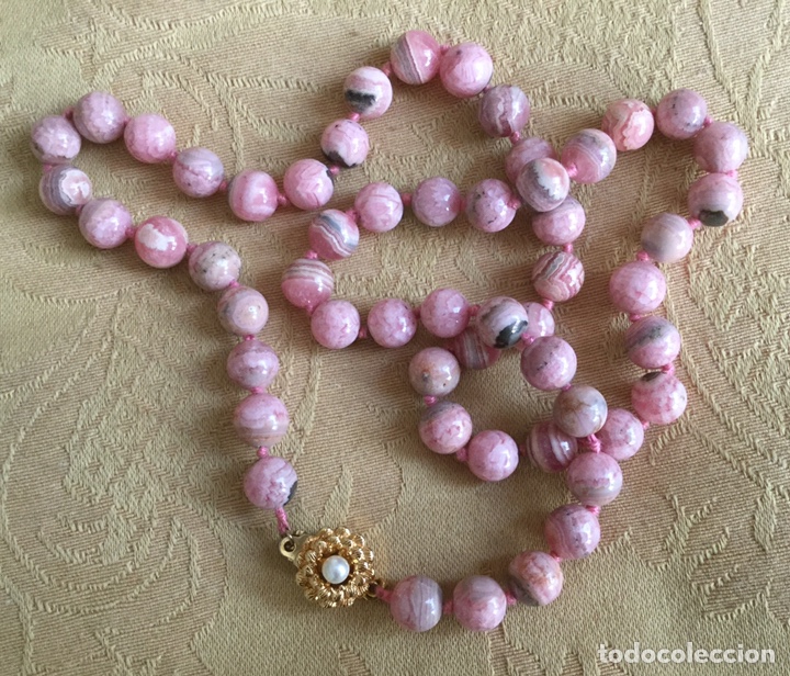 Joyeria: COLLAR VINTAGE JASPE ROSA - Foto 9