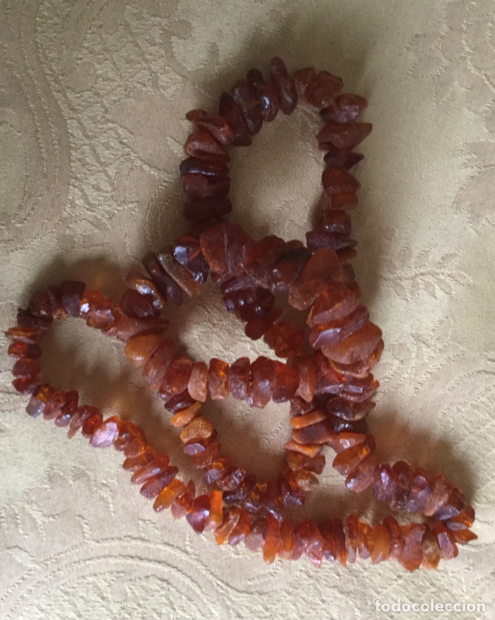 Joyeria: CURIOSO COLLAR DE &Aacute;MBAR EN BRUTO SIN PULIR - Foto 2