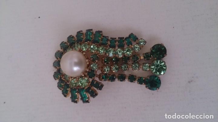 Joyeria: Broche dorado y cristal - Foto 1