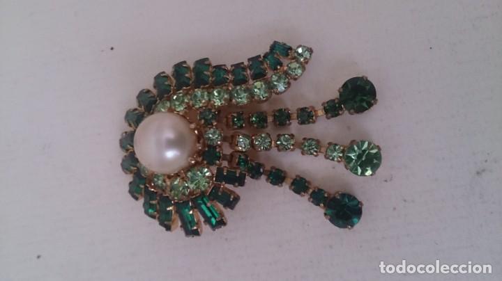 Joyeria: Broche dorado y cristal - Foto 2
