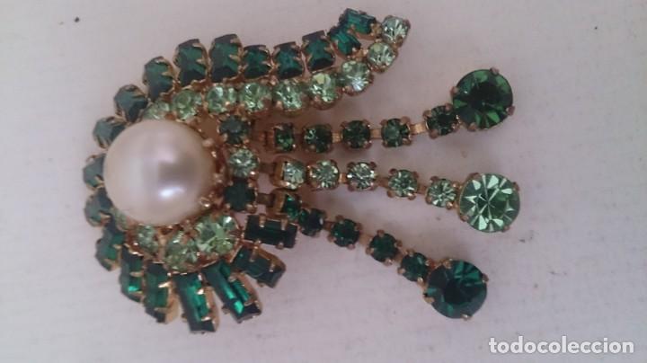 Joyeria: Broche dorado y cristal - Foto 3