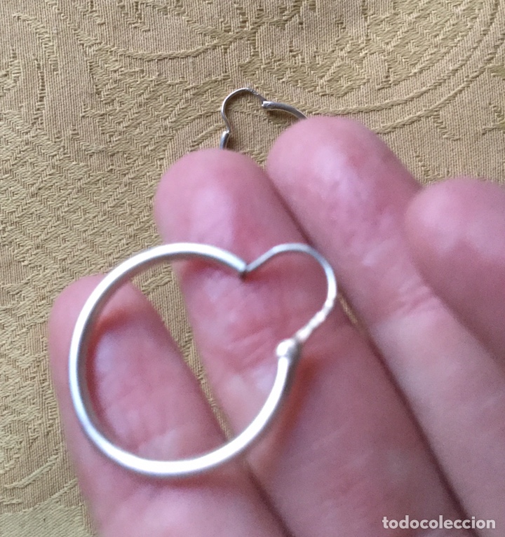 Joyeria: PENDIENTES DE ARO DE PLATA DE LEY - Foto 5