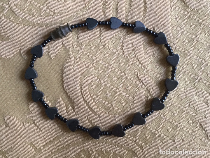 Joyeria: PULSERA VINTAGE DE HEMATITES CON FORMA DE CORAZONES - Foto 6