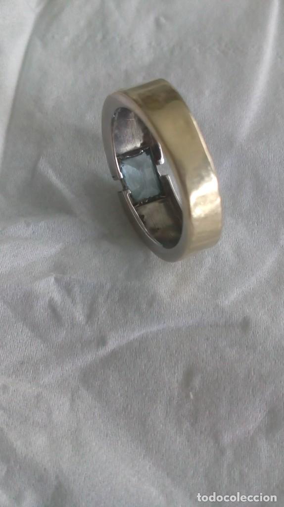 Joyeria: Anillo de oro blanco-amarillo y aguamarina - Foto 7