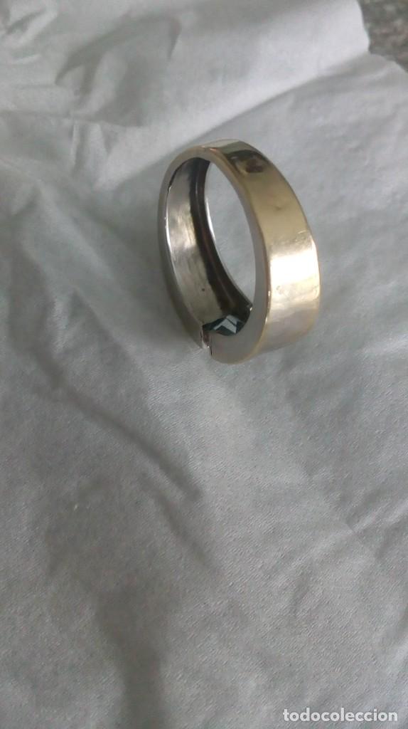 Joyeria: Anillo de oro blanco-amarillo y aguamarina - Foto 9