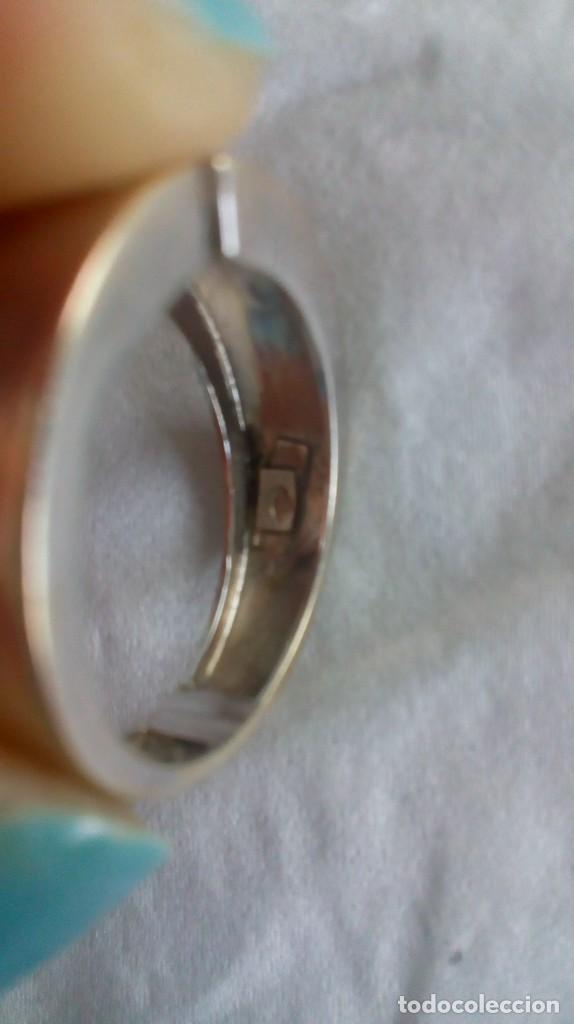 Joyeria: Anillo de oro blanco-amarillo y aguamarina - Foto 12