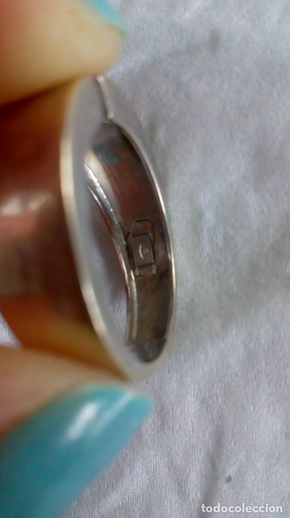 Joyeria: Anillo de oro blanco-amarillo y aguamarina - Foto 13