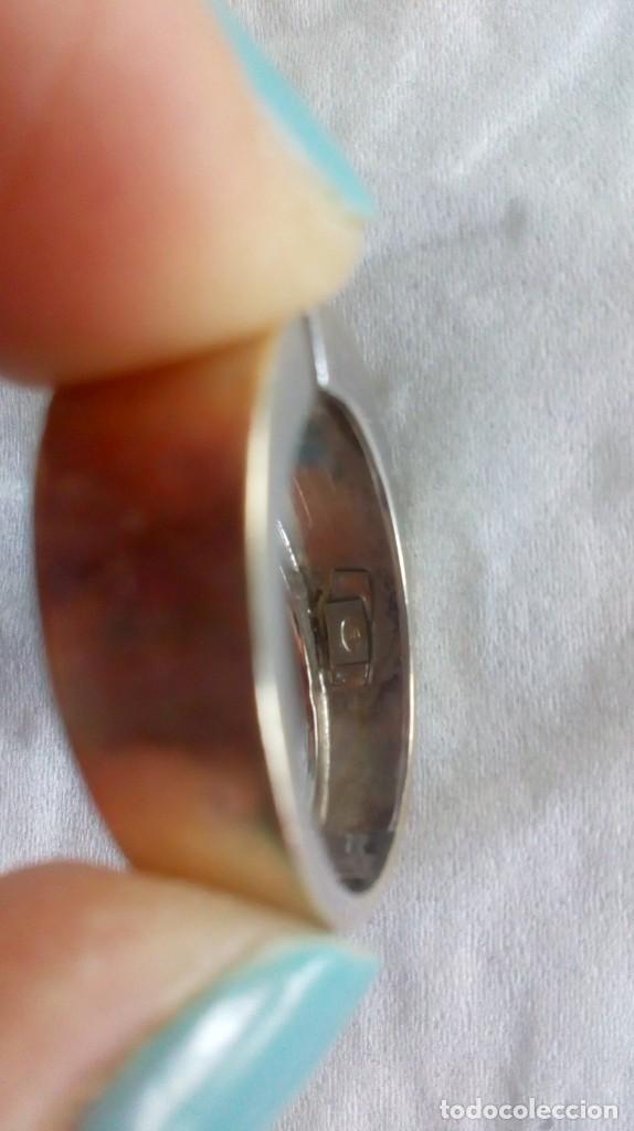 Joyeria: Anillo de oro blanco-amarillo y aguamarina - Foto 14