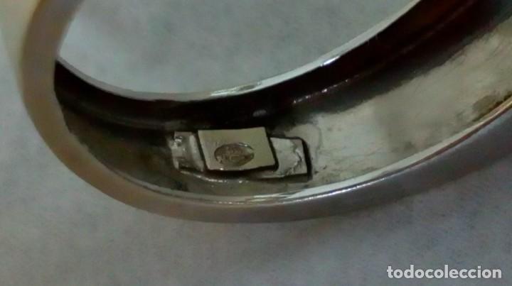 Joyeria: Anillo de oro blanco-amarillo y aguamarina - Foto 18