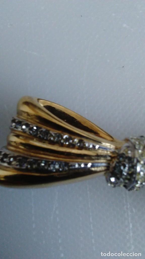 Joyeria: Broche de metal y circonitas en forma de lazo - Foto 6