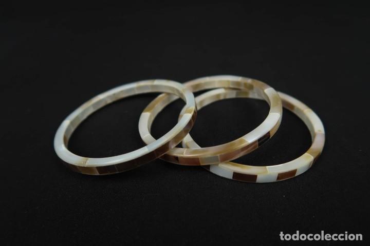 Joyeria: Lote tres Brazaletes de Nacar - Foto 2