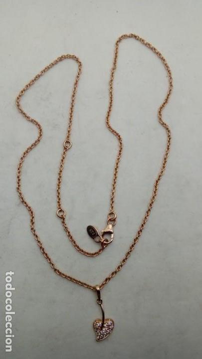 Joyeria: COLGANTE HOJA DE PLATA ROSA - Foto 4