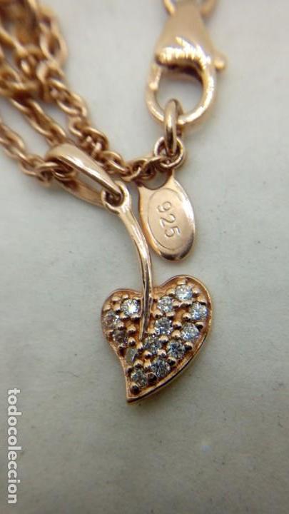 Joyeria: COLGANTE HOJA DE PLATA ROSA - Foto 1