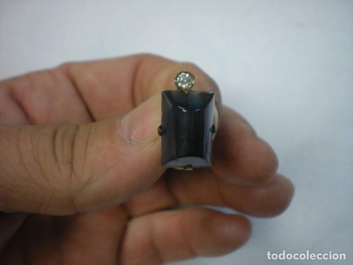 Joaillerie: 1 PENDIENTE CON PIEDRA ZAUL 1X1,8CM