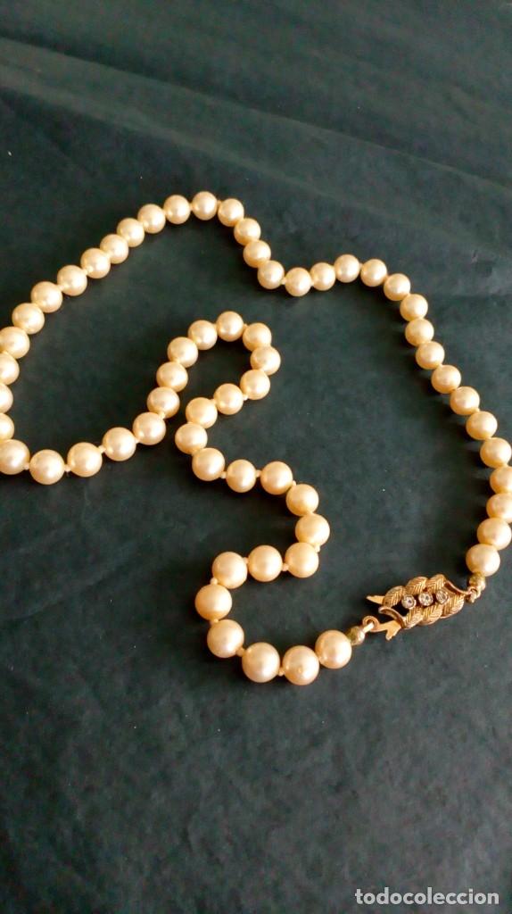 Joyeria: Collar de perlas con broche de plata - Foto 1