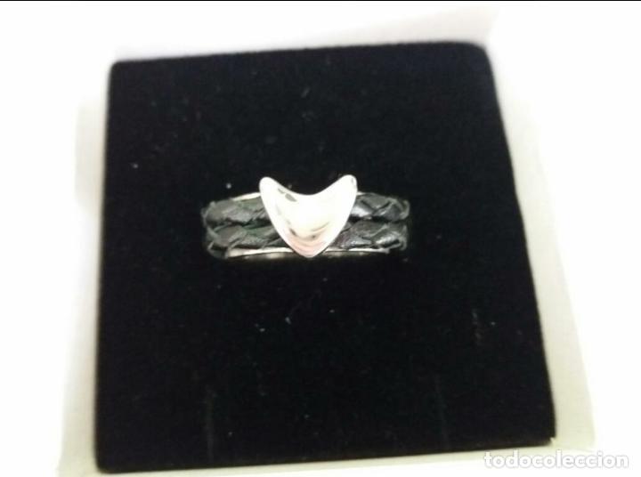 Joyeria: Anillo plata y cuero - Foto 1