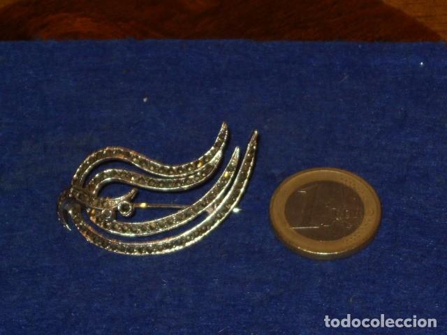Joyeria: ANTIGUO BROCHE CON MARQUESITAS. - Foto 2