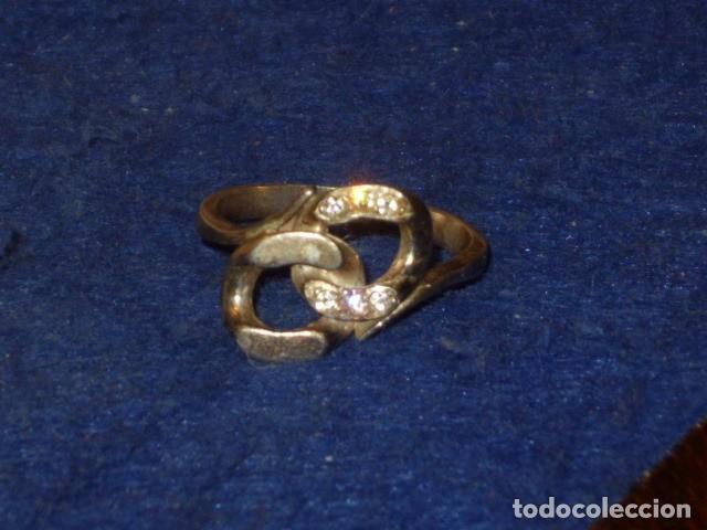Joyeria: ANILLO DE PLATA CON BRILLANTITOS. - Foto 2