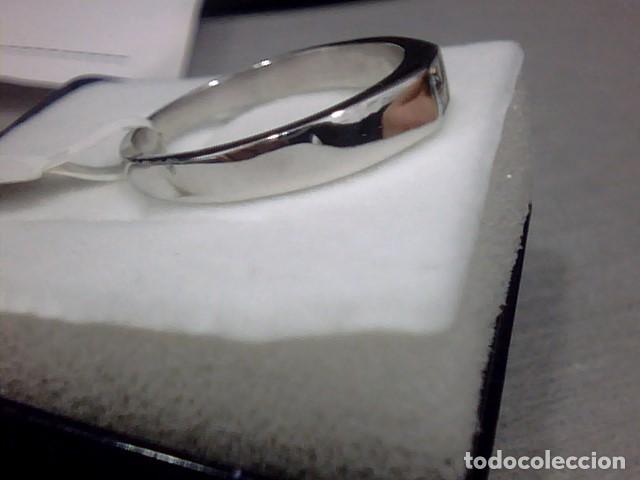 Joyeria: anillo oro blanco 18 kl y diamantes - Foto 6