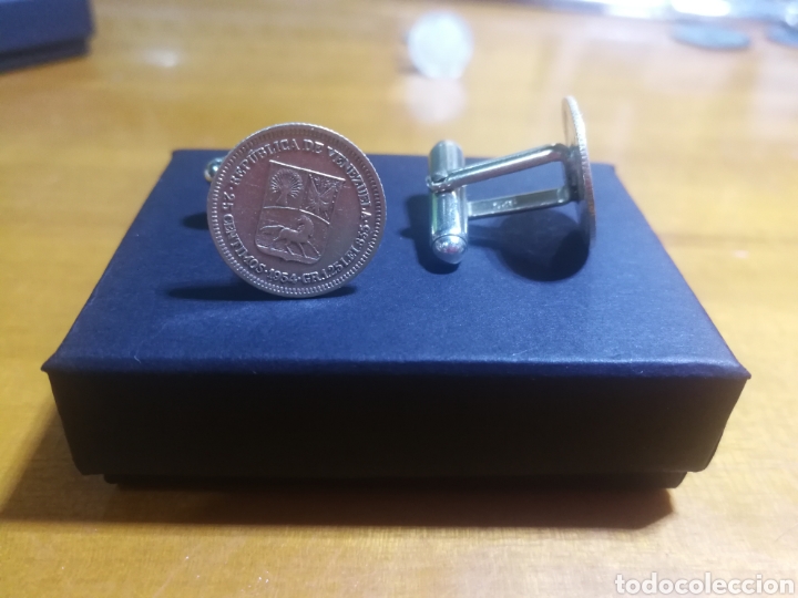 Joyeria: Gemelos plata monedas de plata venezolanas - Foto 2