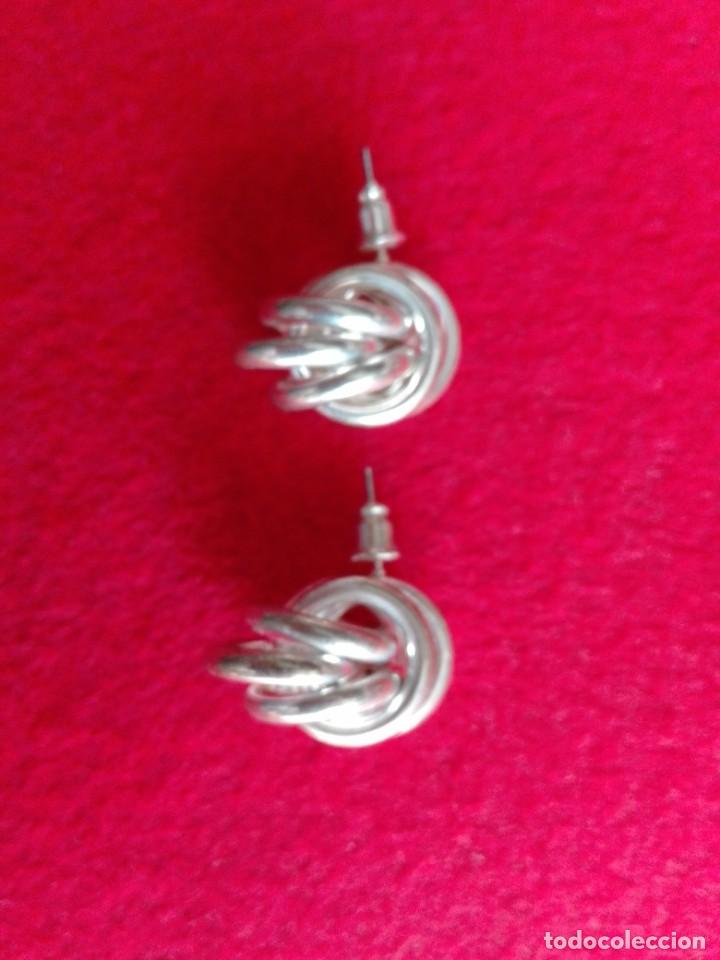 Joyeria: Pendientes vintage plateado - Foto 2