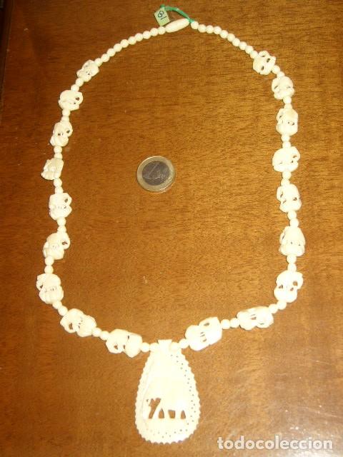 Joyeria: COLLAR DE HUESO TALLADO. - Foto 6