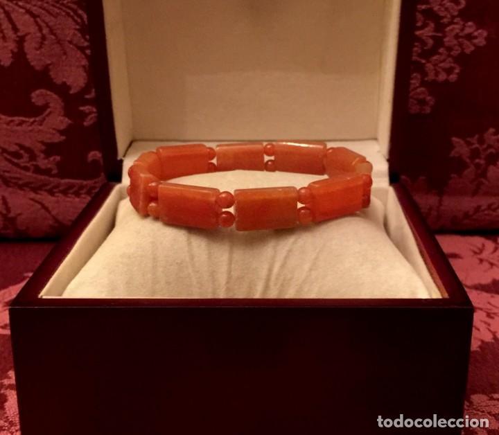 Joyeria: PULSERA TALLADA EN JADE NATURAL - 21 GRAMOS. - Foto 2
