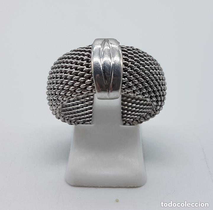 Joyeria: Anillo en plata de ley contrastada de estilo Tous flexible. - Foto 2