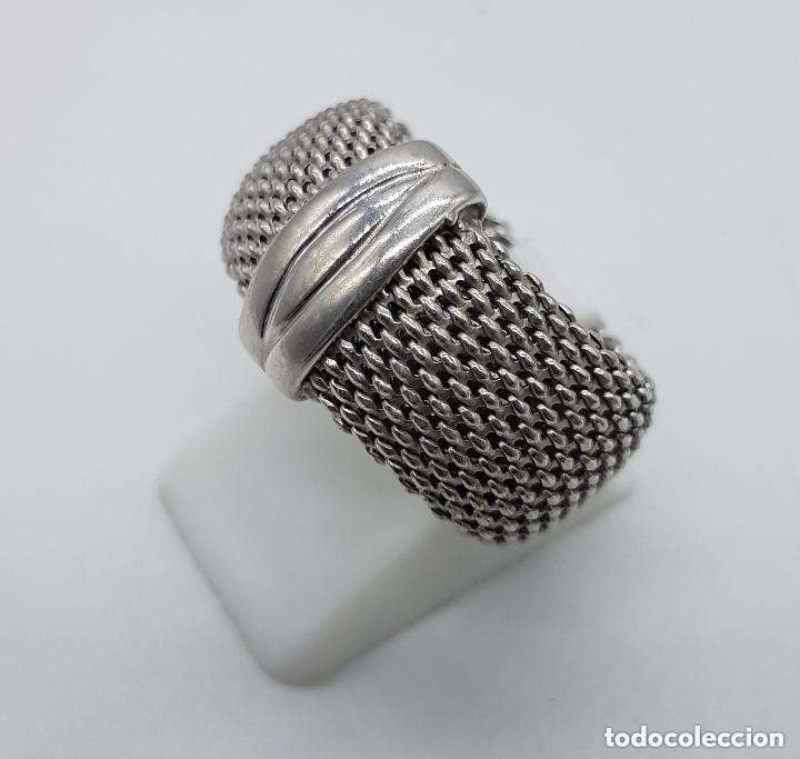 Joyeria: Anillo en plata de ley contrastada de estilo Tous flexible. - Foto 3